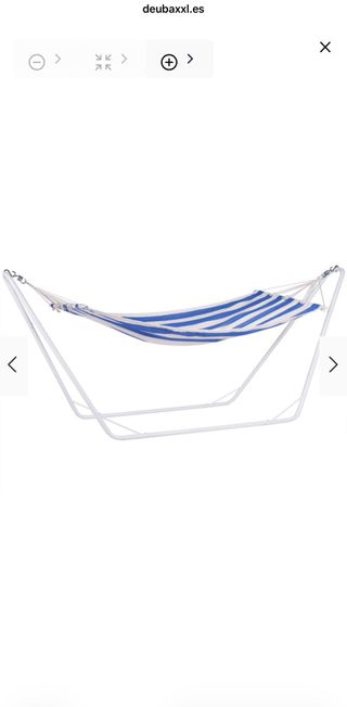 Hamaca con soporte de metal Deubaxxl a estrenar!