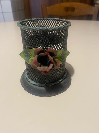 Porta grissini vintage in ferro