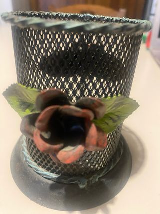 Porta grissini vintage in ferro