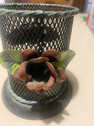 Porta grissini vintage in ferro