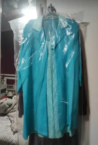 Vestido de fiesta azul turquesa