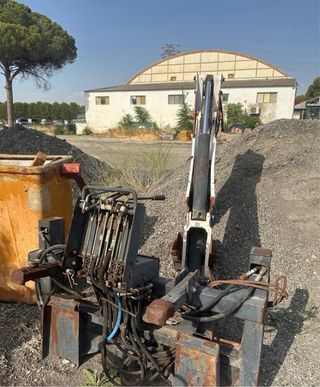 Brazo para mini retro Bobcat, tractor con retro
