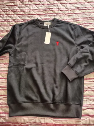 Sudadera AMI Paris Negra Talla S