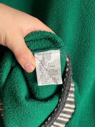 Jersey Polar Verde con Estampado Nórdico VINTAGE