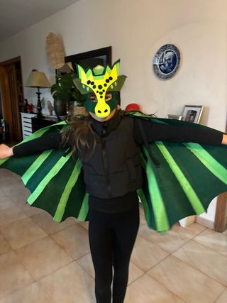 Disfraz Dragón Infantil Hecho a Mano