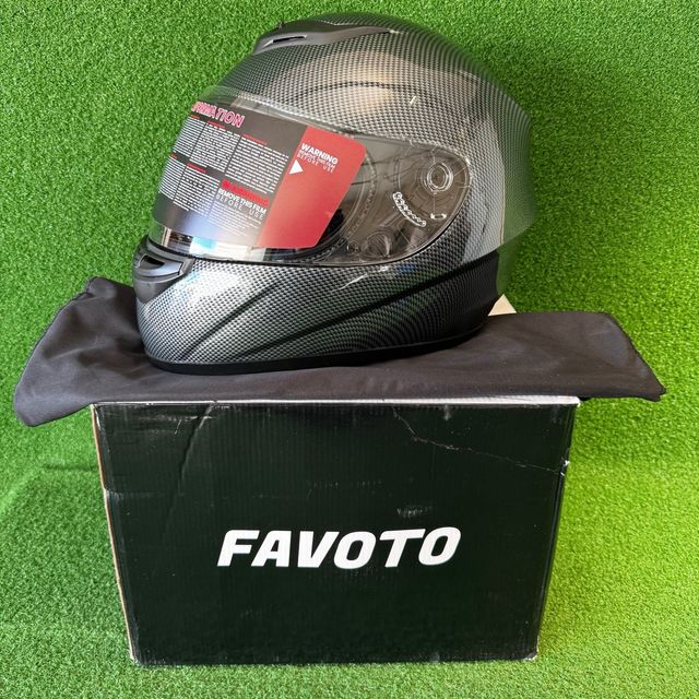 Casco Moto Integral Favoto Fibra Carbono M