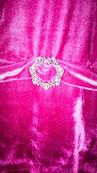 Vestido fiesta/coctel rosa con pedrería