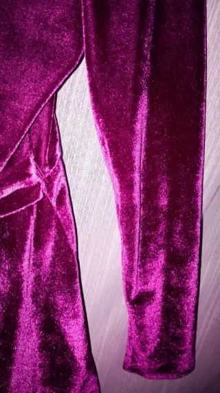 Vestido fiesta/coctel rosa con pedrería