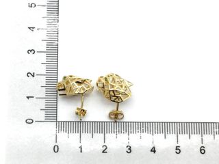 pendientes oro 18k con circonita