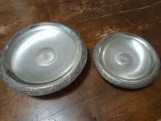 Alzatine vintage argentate