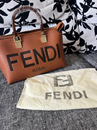 Borsa Fendi Roma Marrone