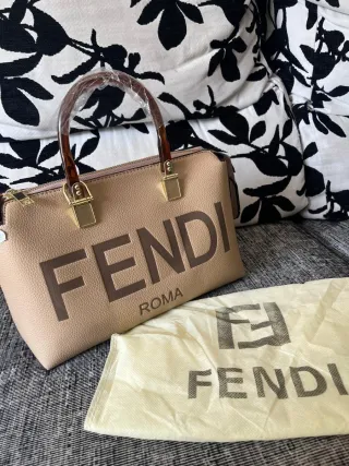 Borsa Fendi Roma Marrone