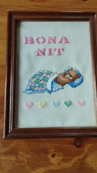 Cuadros punto de cruz infantil