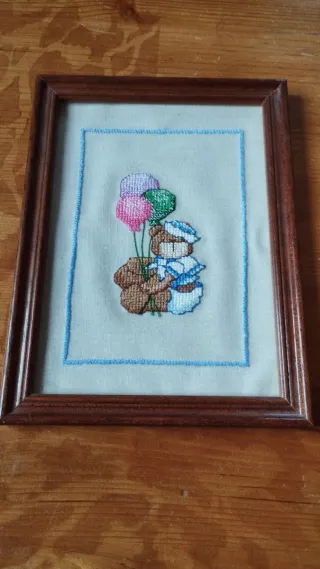 Cuadros punto de cruz infantil