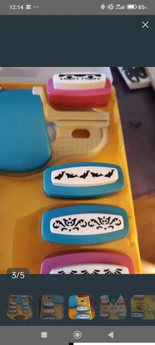 Set de perforadoras con motivos