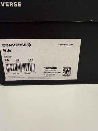 Zapatillas Converse All Star para mujer - Talla 36