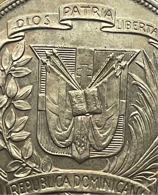 1 Peso 1952 República Dominicana Moneda circulante
