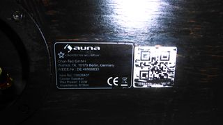 Altavoz Central Auna Negro/Plata