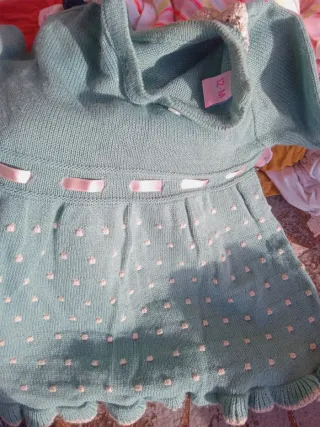 Vestido bebé punto 12 meses