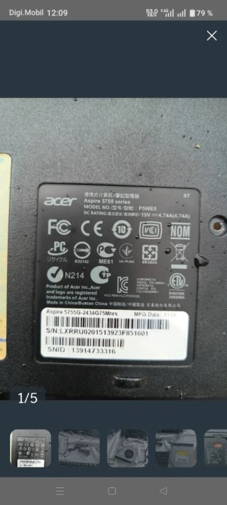 Piezas Portátil Acer
