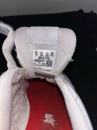 Scarpe Puma bimbo bianche