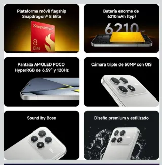 POCO F8 Pro Plata 128GB