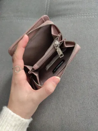 Cartera Misako rosa y plateada