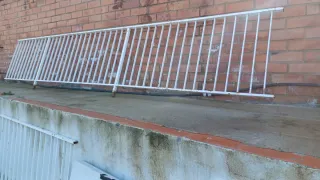 Barandillas de hierro blancas