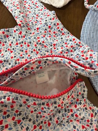 Lote Ropa Bebé Niña Verano Vestidos Bañador Gorros