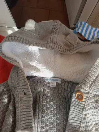 Abrigo poncho bebé forrado