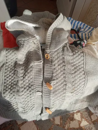 Abrigo poncho bebé forrado