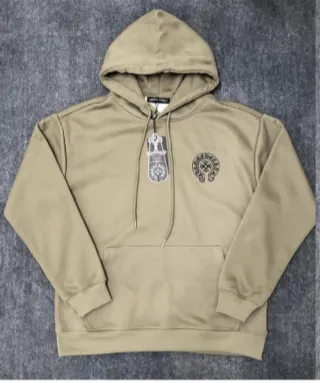 Hoodie Chrome Hearts x CDG Bege