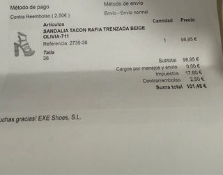 Sandalias de tacón para mujer - Exe ~ Talla 36