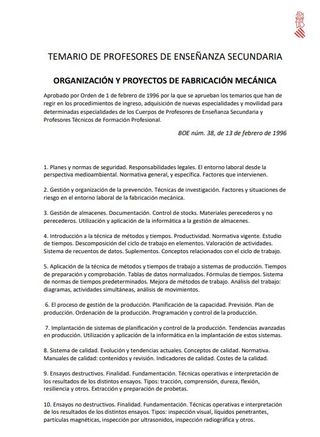 TEMARIO OPOSICIÓN OPFM 2025-2026 PARTEA