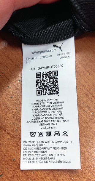 Borsa da bagno Puma nera
