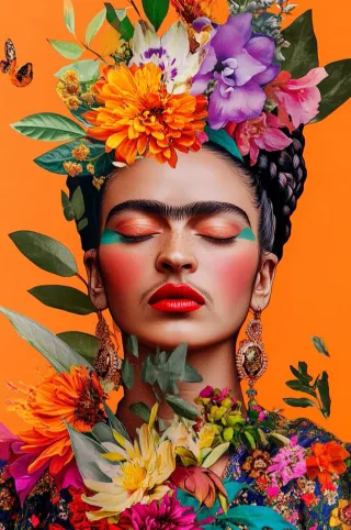 Frida Kahlo marco negro