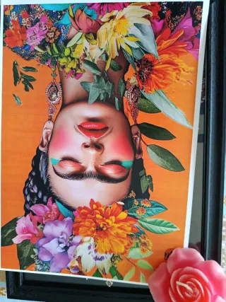 Frida Kahlo marco negro