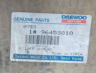 Chevrolet 137745 96458810 faro derecho lacetti