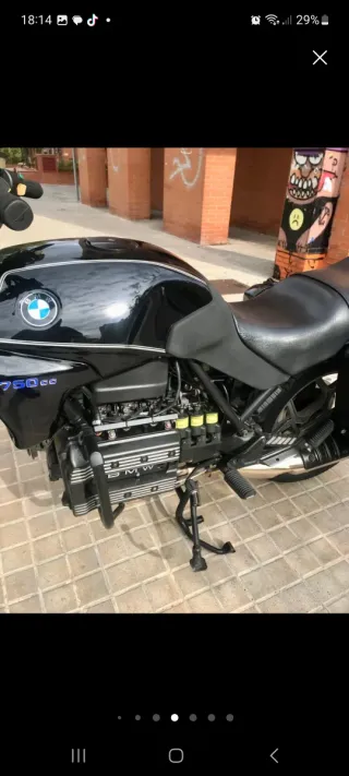 BMW K75 Negra