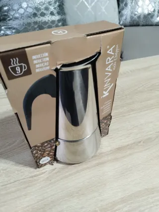 Cafetera italiana Kinvara Inox, 9 tazas, inducción