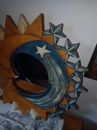 Specchio Decorativo Sole e Luna