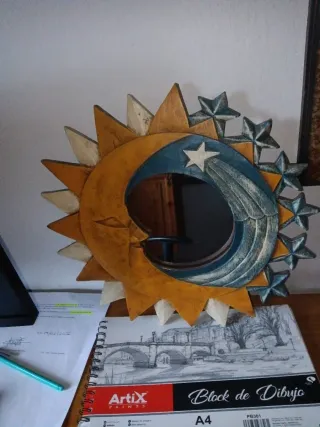 Specchio Decorativo Sole e Luna