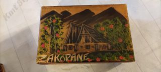 2 scatole legno intagliate + 3 mazzi carte