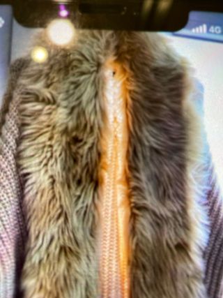 Cardigan Benetton Beige/Marrone Di lana