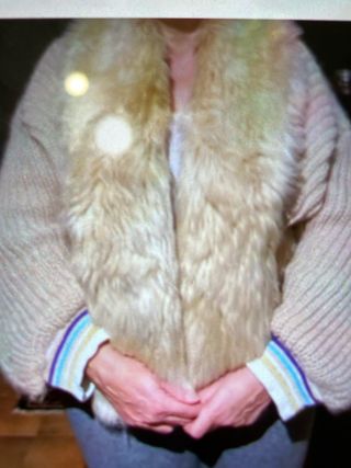 Cardigan Benetton Beige/Marrone Di lana