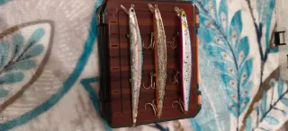 3 Iscas de Pesca Spinning Daiwa,Shimano,Duo