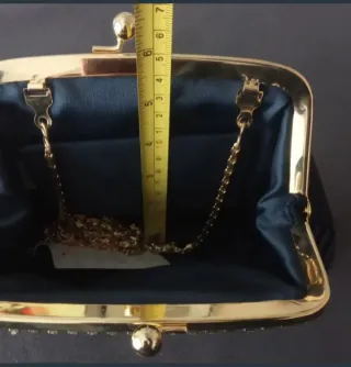 BOLSO FIESTA TELA PLISADA AZUL MARINO