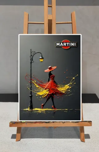 Quadro Poster A3 Martini Donna