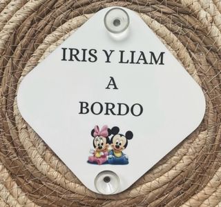 Cartel bebe a bordo personalizado