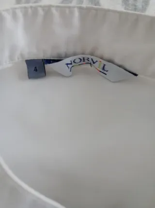 Camisa blanca manga larga